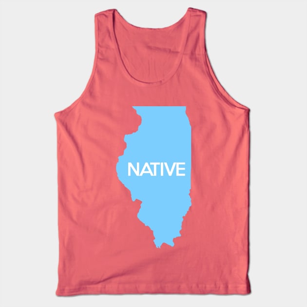 Illinois Native IL Blue Tank Top by mindofstate